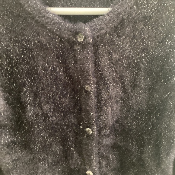 NWOT Cute black Cat & Jack sweater with buttons girls size 10/12 - Picture 3 of 6